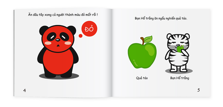 ehon màu sắc - bữa tiệc sắc màu của thú trắng - Ảnh 5