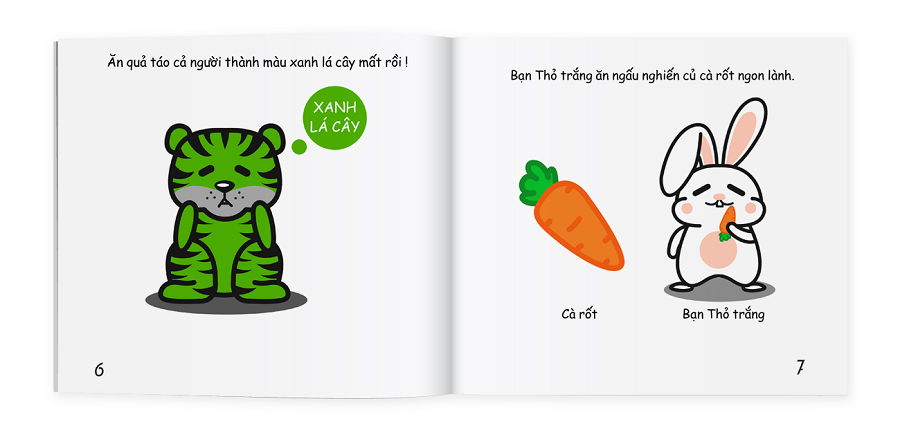 ehon màu sắc - bữa tiệc sắc màu của thú trắng - Ảnh 6