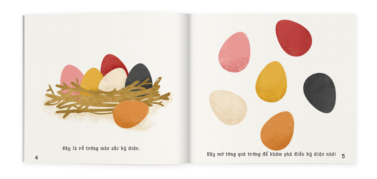 ehon màu sắc - có gì trong quả trứng (0 - 6 tuổi) - Ảnh 3