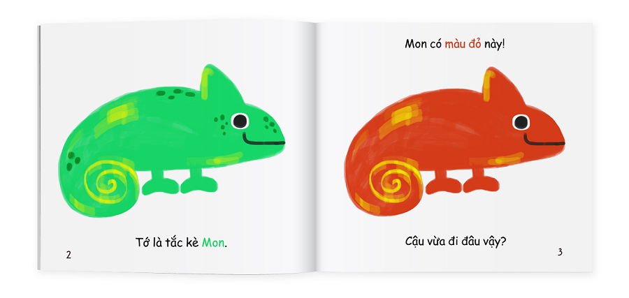 Ehon Màu Sắc - Ơ! Tắc Kè Là Nhà Ảo Thuật (0 - 6 Tuổi) - Ảnh 3
