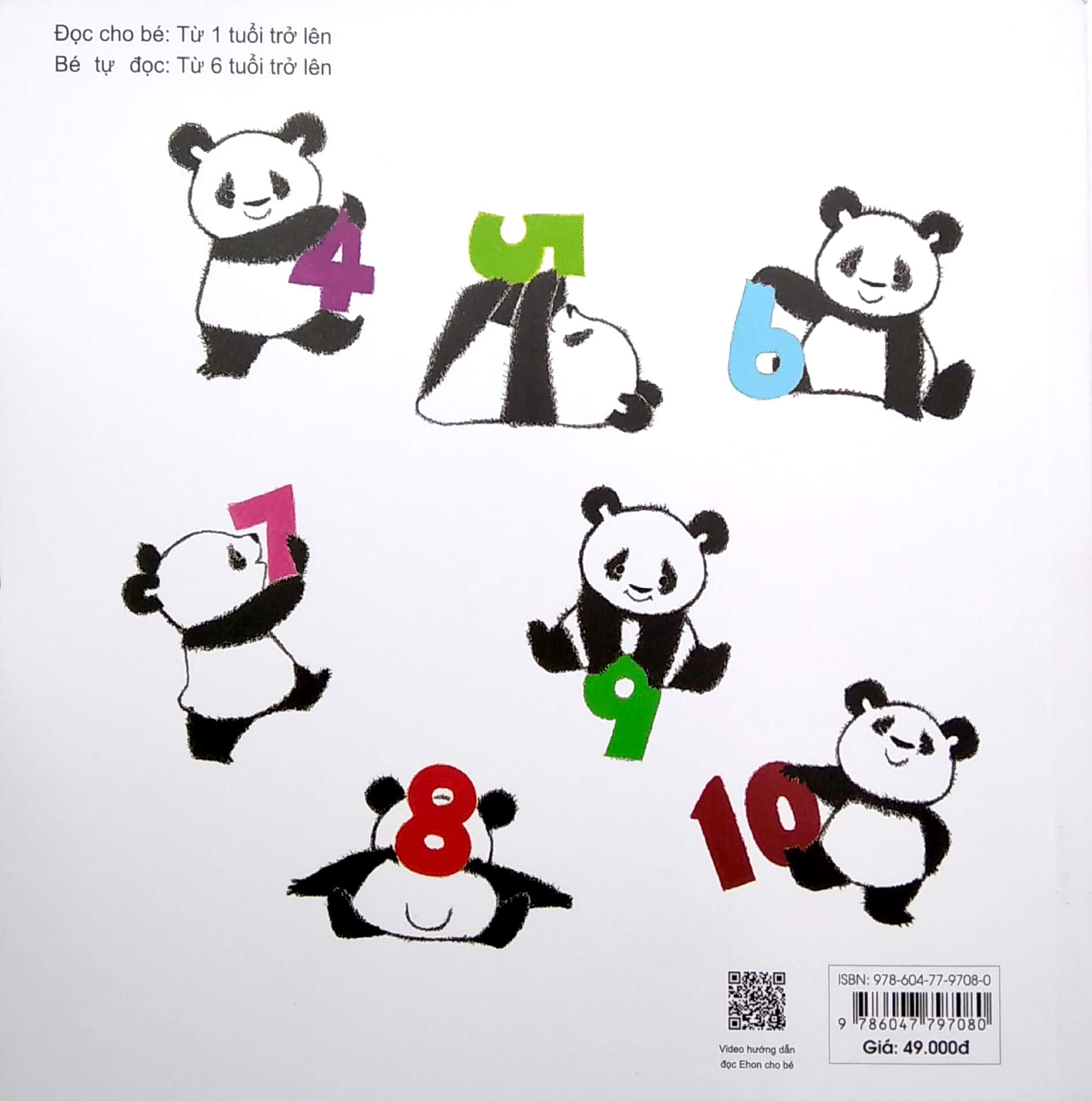 ehon - mọt sách mogu - bài thể dục đếm số của gấu trúc (từ 1 - 6 tuổi) - Ảnh 6