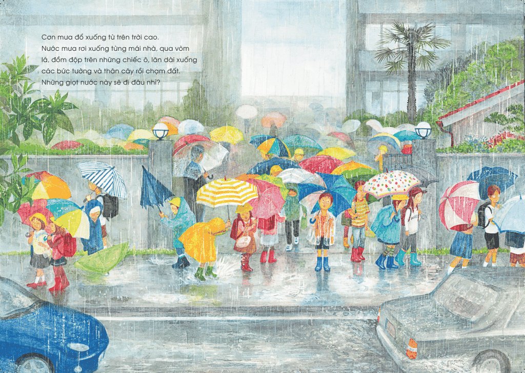 ehon - mọt sách mogu - câu chuyện của những giọt nước (từ 3 tuổi trở lên) - Ảnh 3