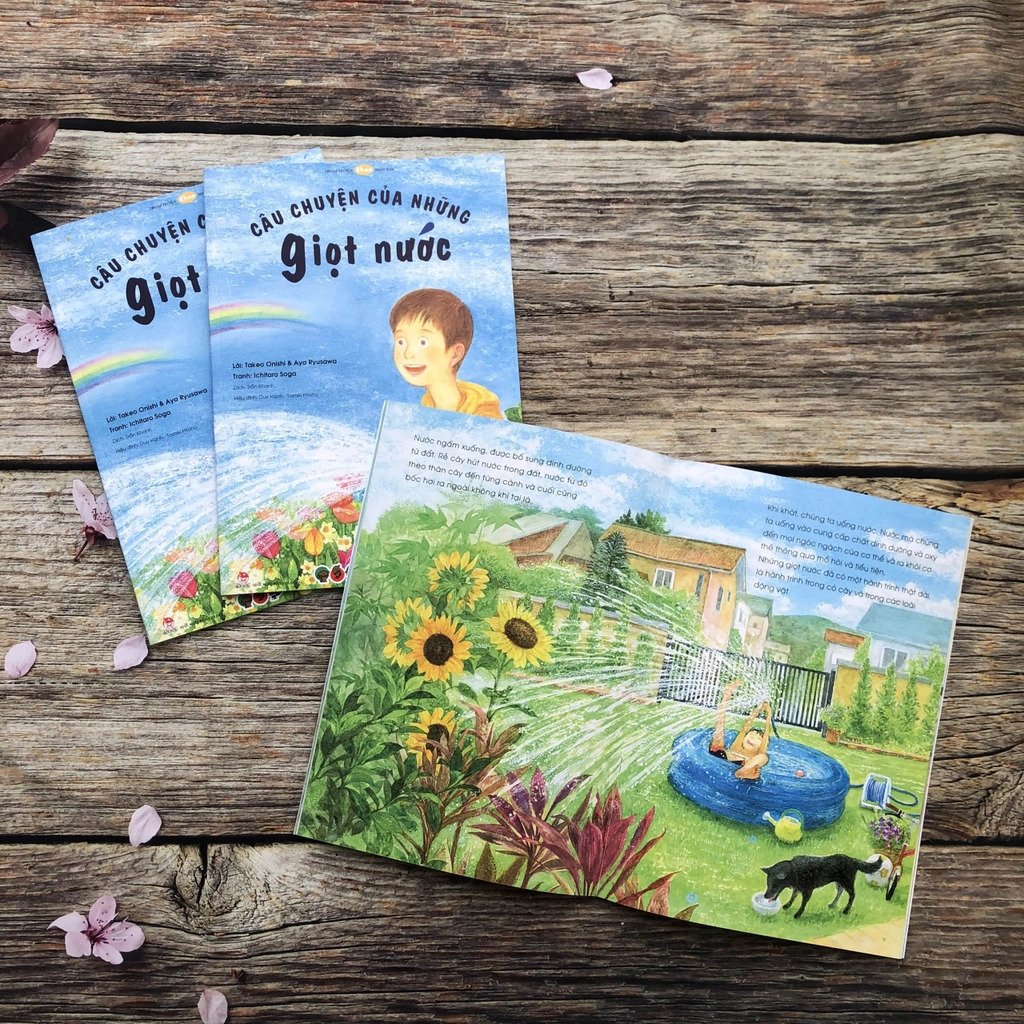 ehon - mọt sách mogu - câu chuyện của những giọt nước (từ 3 tuổi trở lên) - Ảnh 7