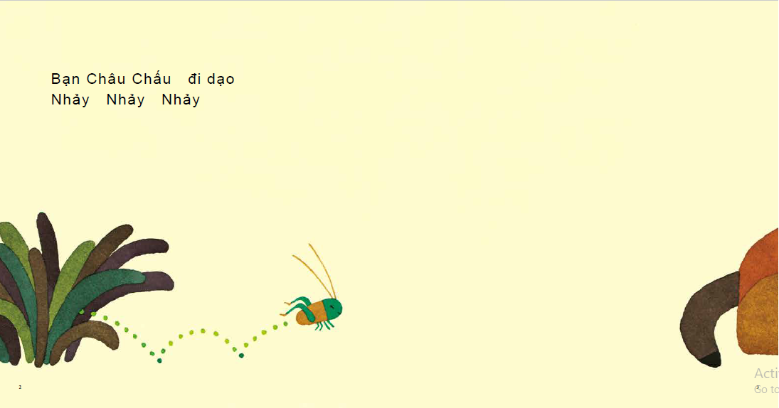 ehon - mọt sách mogu - châu chấu đi dạo (từ 2 - 6 tuổi) (tái bản) - Ảnh 3