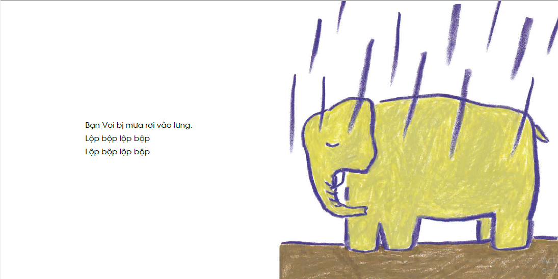 ehon - mọt sách mogu - che ô cho bạn nhé (từ 0 - 6 tuổi) - Ảnh 3