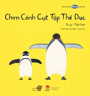 ehon - mọt sách mogu - chim cánh cụt tập thể dục (tái bản) - Ảnh 2