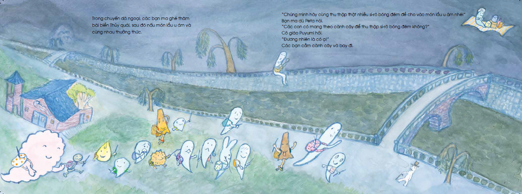 ehon - mọt sách mogu - chuyện của sakupi và taropo: chuyến dã ngoại của các bạn ma (từ 3 - 6 tuổi) - Ảnh 5