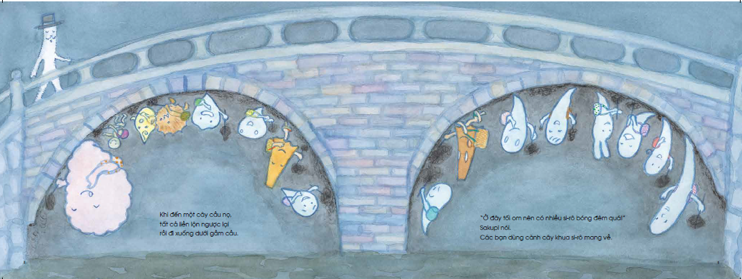 ehon - mọt sách mogu - chuyện của sakupi và taropo: chuyến dã ngoại của các bạn ma (từ 3 - 6 tuổi) - Ảnh 6