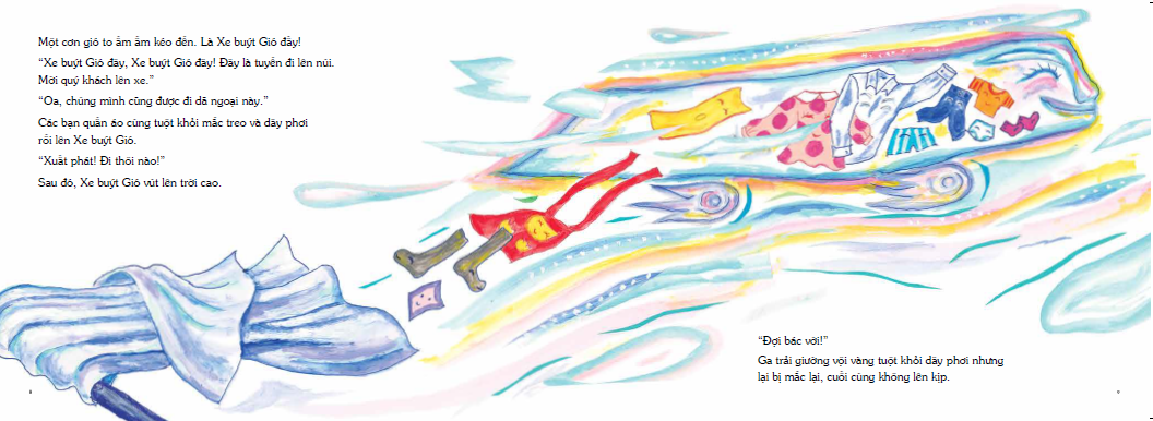 ehon - mọt sách mogu - chuyến dã ngoại của quần áo (từ 3 - 6 tuổi) - Ảnh 7