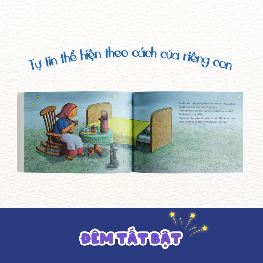 ehon - mọt sách mogu - đêm tất bật (từ 3 - 6 tuổi) (tái bản 2024) - Ảnh 3