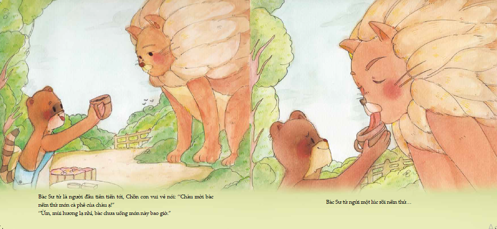 ehon - mọt sách mogu - mật ong và cà phê (từ 3 tuổi trở lên) - Ảnh 6