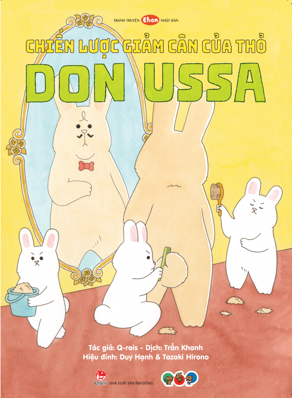 ehon nhật bản - chiến lược giảm cân của thỏ don ussa (dành cho trẻ từ 3 tuổi trở lên) - Ảnh 2