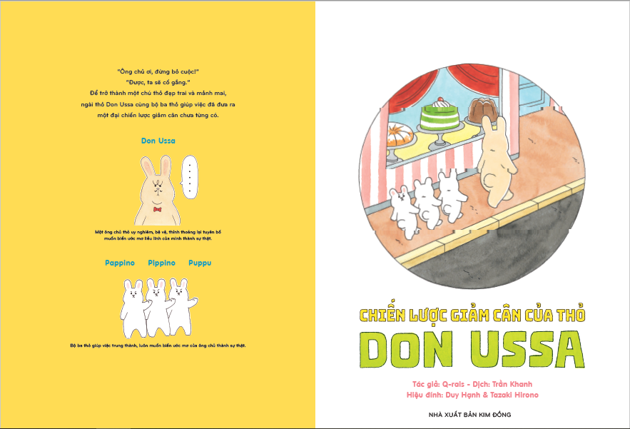 ehon nhật bản - chiến lược giảm cân của thỏ don ussa (dành cho trẻ từ 3 tuổi trở lên) - Ảnh 3