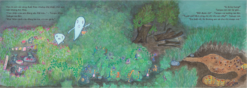 ehon nhật bản - chuyện của sakupi và taropo: bé ma giúp mẹ - Ảnh 6