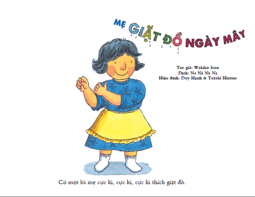 ehon nhật bản - mẹ giặt đồ ngày mây - Ảnh 3
