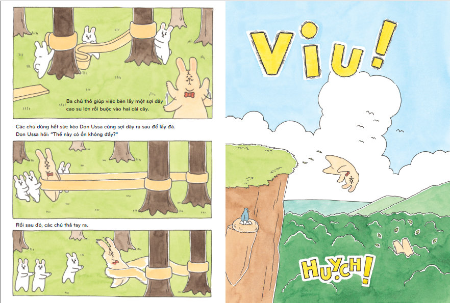ehon nhật bản - thỏ don ussa bay lên trời (dành cho trẻ từ 3 tuổi trở lên) - Ảnh 5