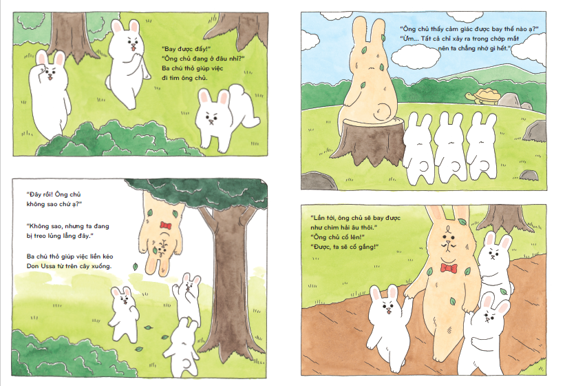 ehon nhật bản - thỏ don ussa bay lên trời (dành cho trẻ từ 3 tuổi trở lên) - Ảnh 6