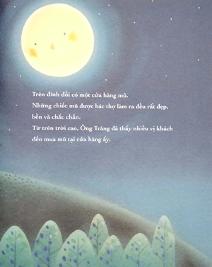 ehon nhật bản - tranh truyện chiếc mũ của ông trăng - Ảnh 4