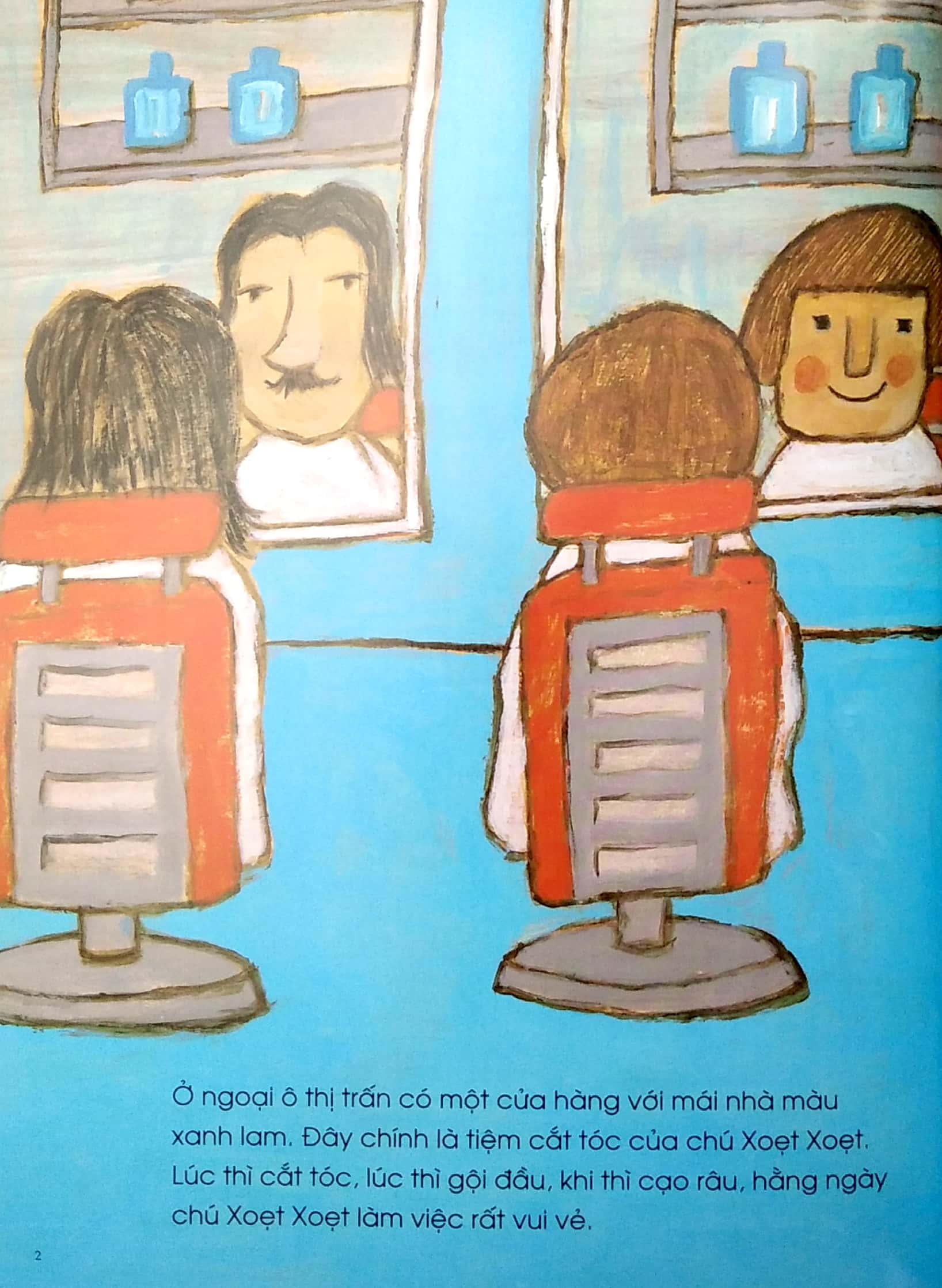ehon nhật bản - tranh truyện chú thợ cắt tóc xoẹt xoẹt - Ảnh 4