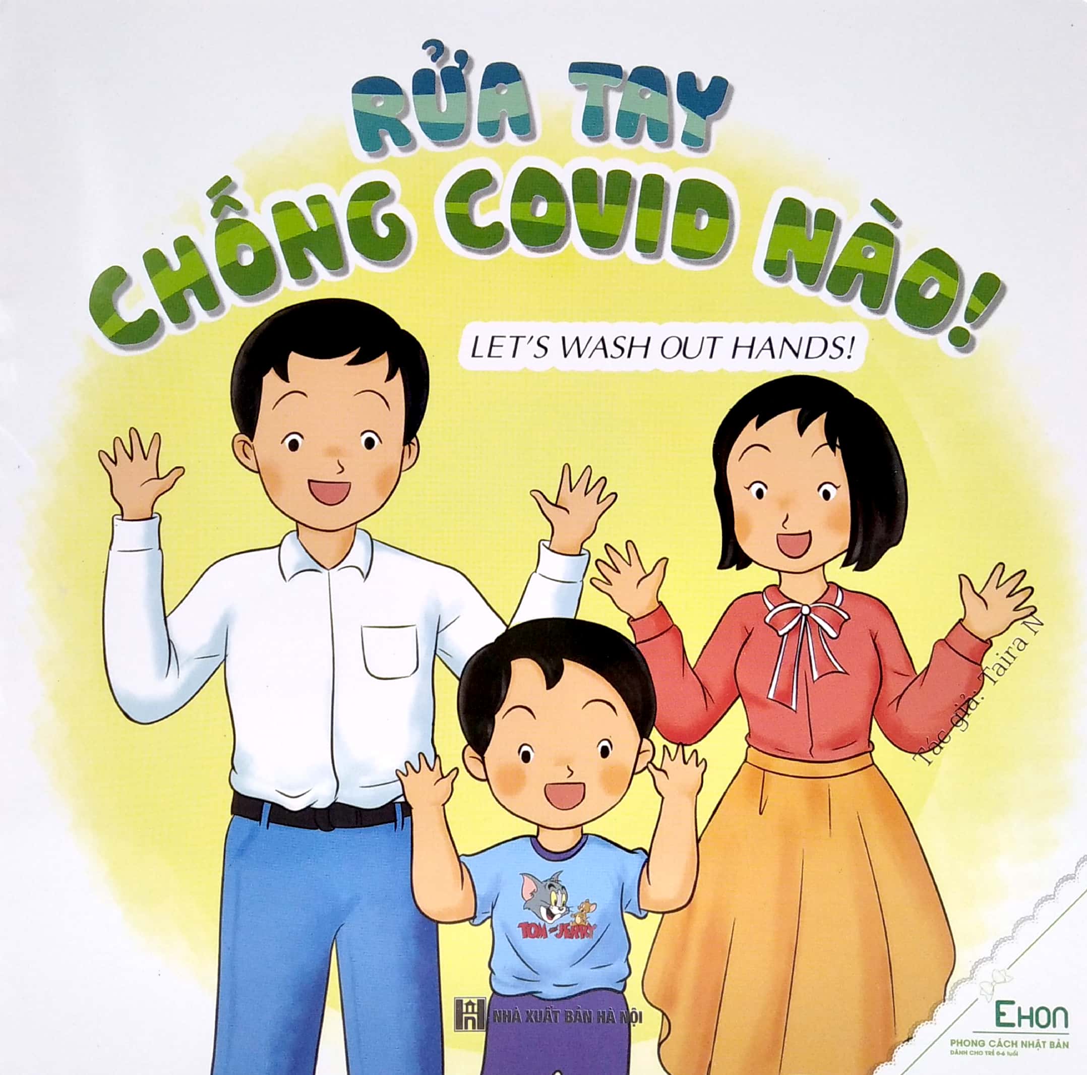 ehon - rửa tay chống covid nào! - let's wash out hands! (dành cho trẻ từ 0-6 tuổi) - Ảnh 2