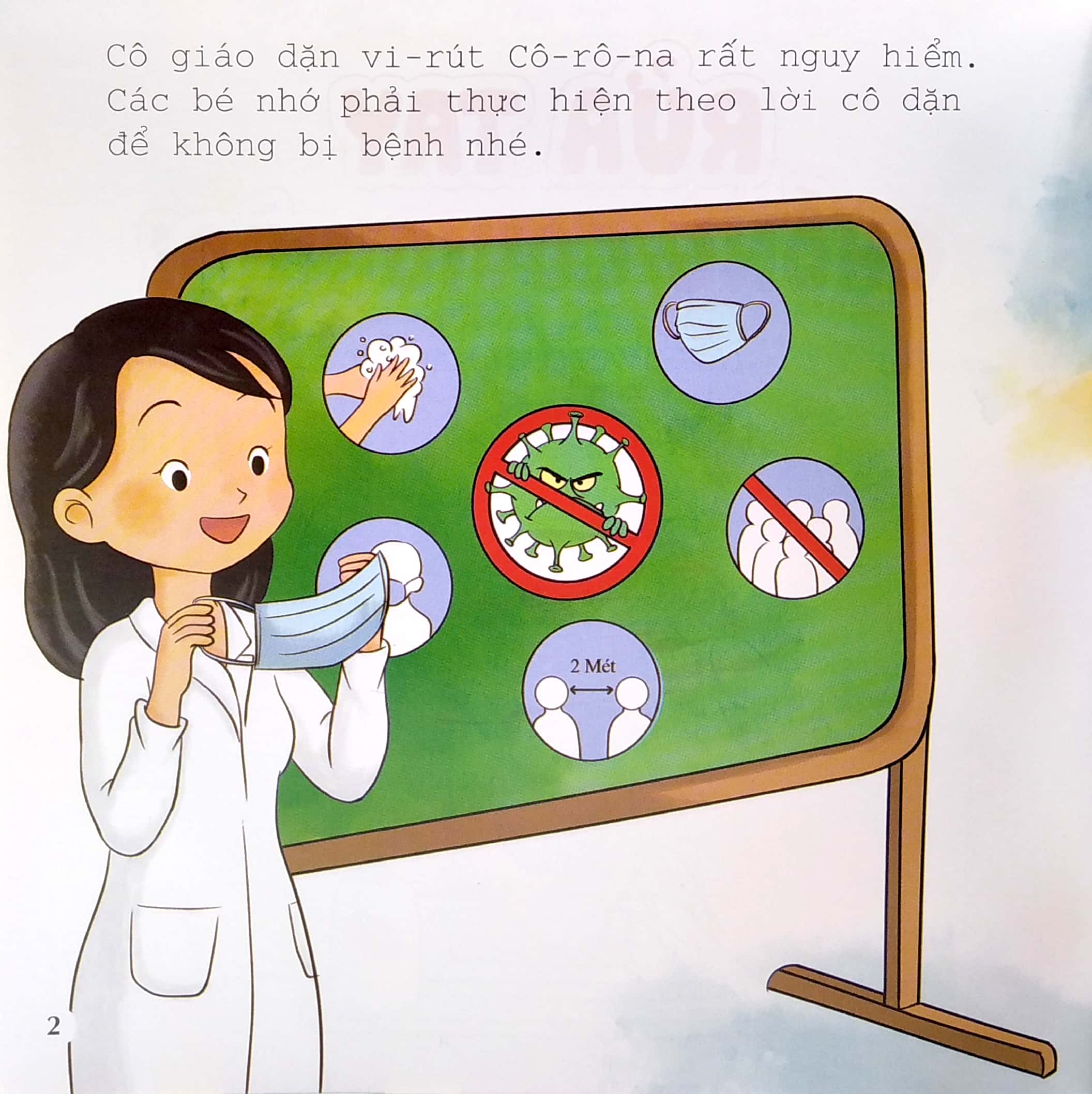 ehon - rửa tay chống covid nào! - let's wash out hands! (dành cho trẻ từ 0-6 tuổi) - Ảnh 4