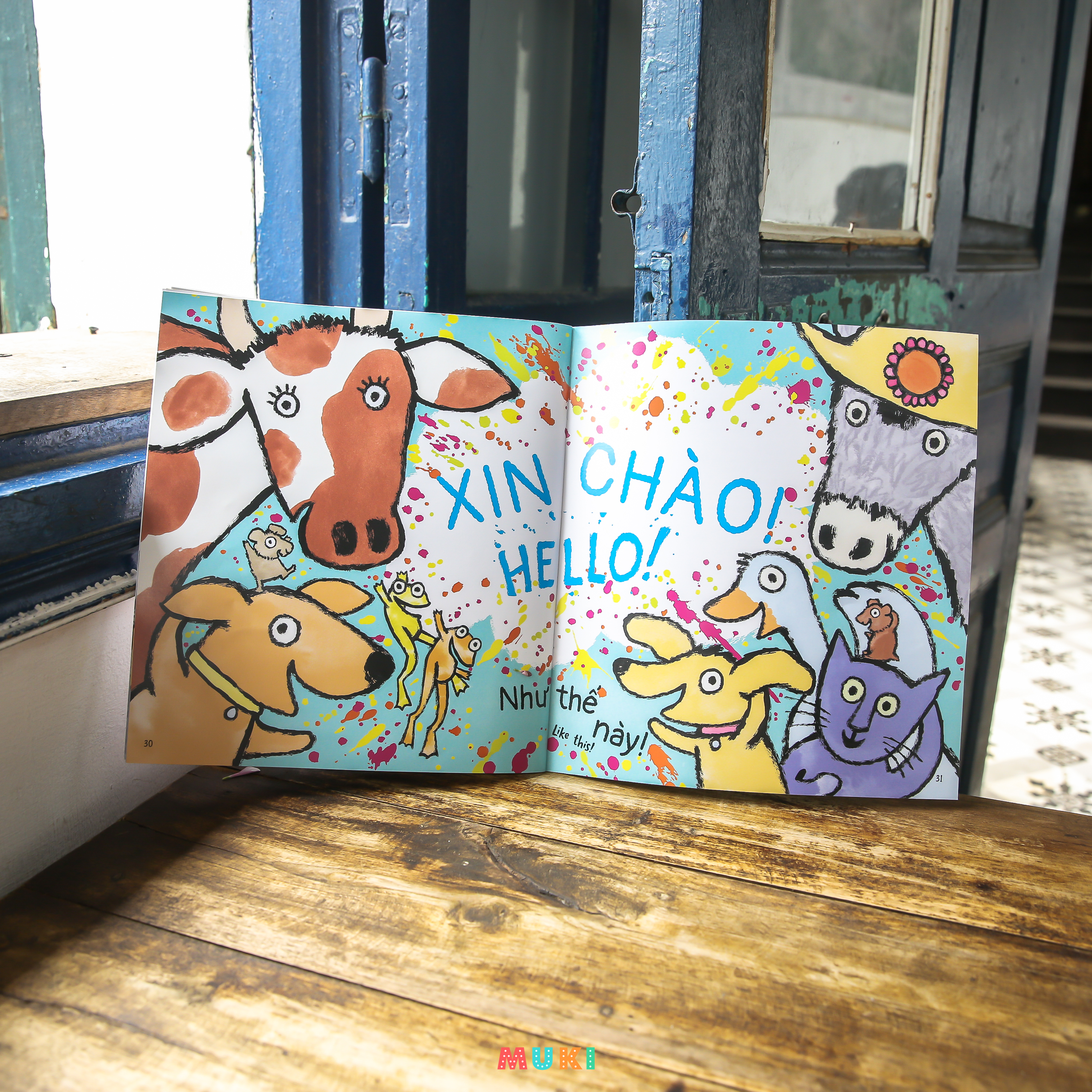 ehon song ngữ anh - việt - chào như thế này! - say hello like this! (từ 1 - 6 tuổi) - Ảnh 5