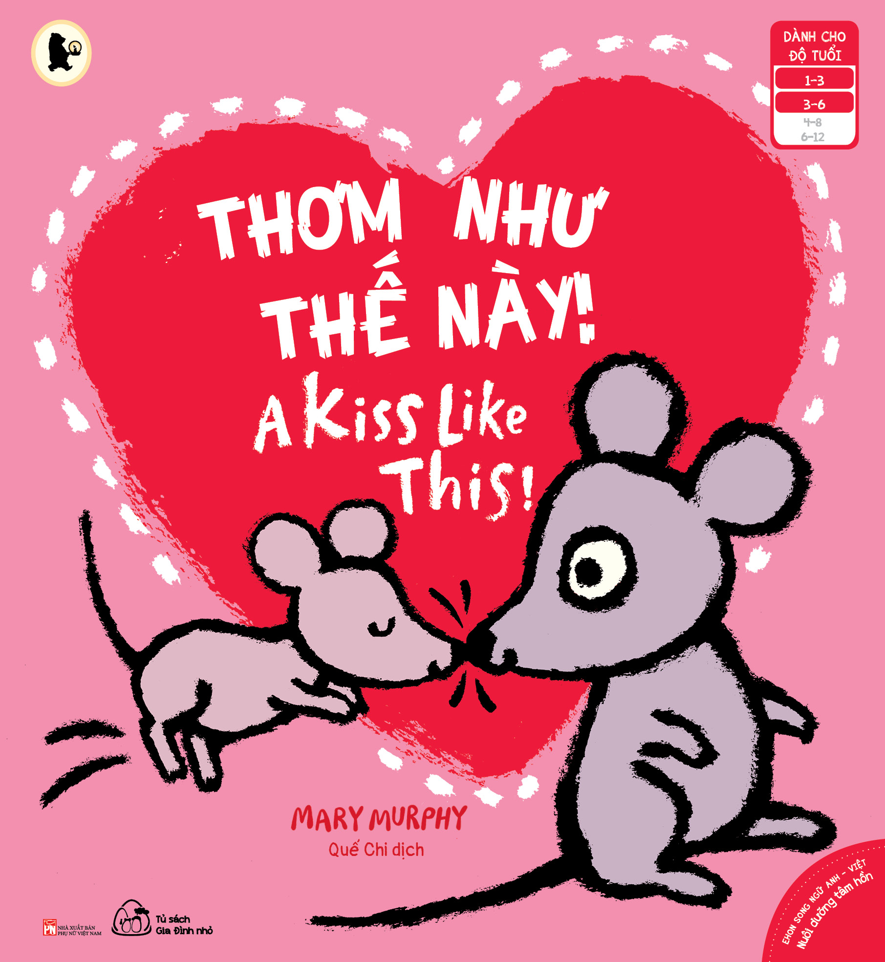 ehon song ngữ anh - việt - thơm như thế này! - a kiss like this! (từ 1 - 6 tuổi) - Ảnh 2
