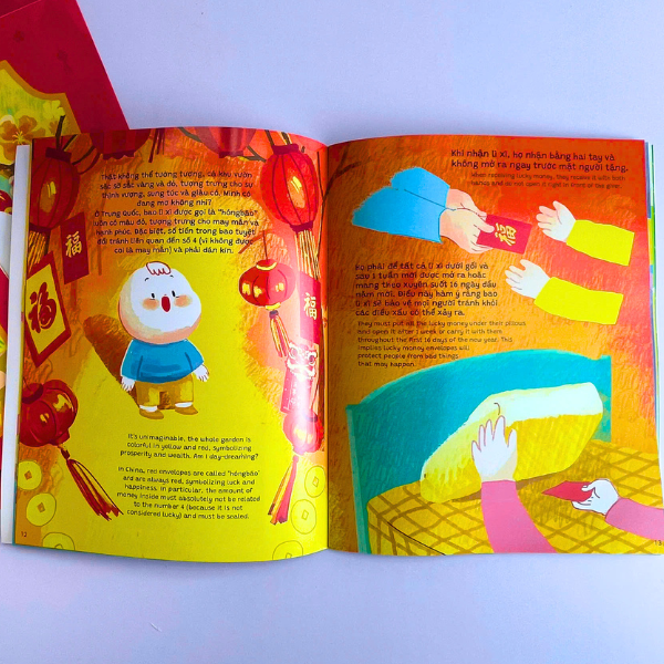 ehon song ngữ - số đặc biệt - lì xì tết - tet's lucky money - Ảnh 5