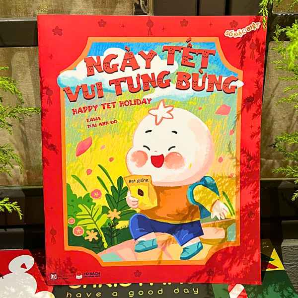 ehon song ngữ - số đặc biệt - ngày tết vui tưng bừng - happy tet holiday - Ảnh 3