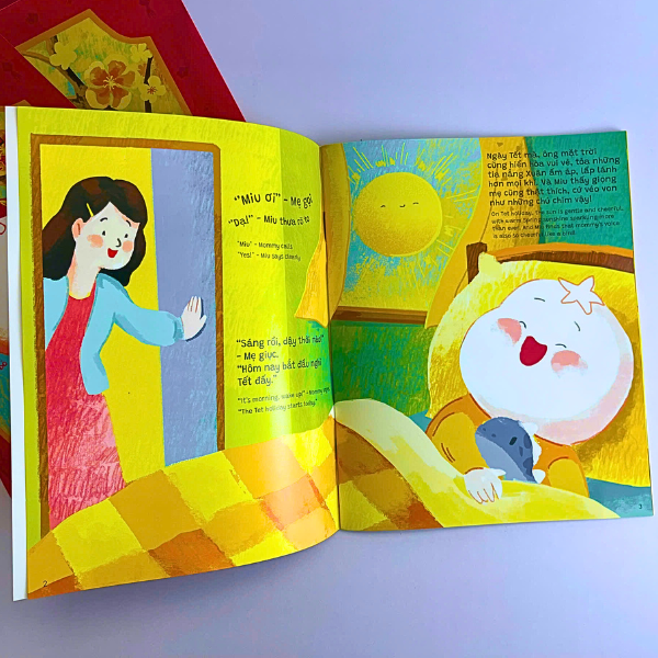 ehon song ngữ - số đặc biệt - ngày tết vui tưng bừng - happy tet holiday - Ảnh 4