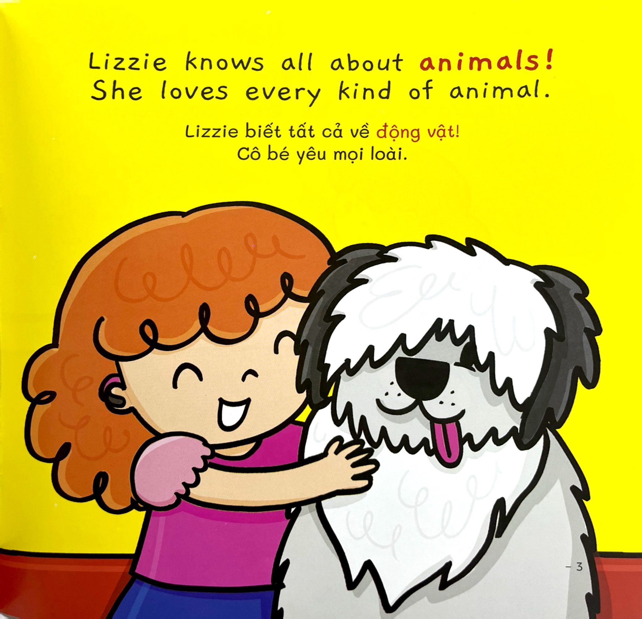 ehon song ngữ việt-anh - my world - thế giới quanh em - animals - các loài động vật - Ảnh 3