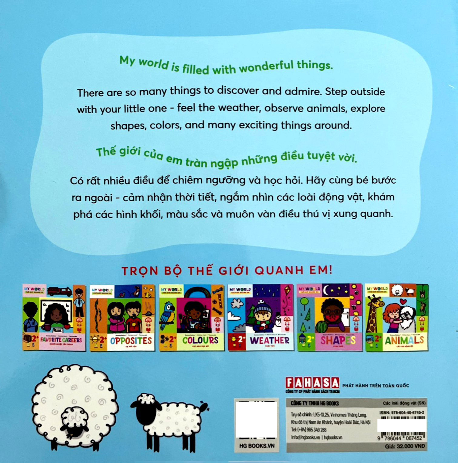 ehon song ngữ việt-anh - my world - thế giới quanh em - animals - các loài động vật - Ảnh 6