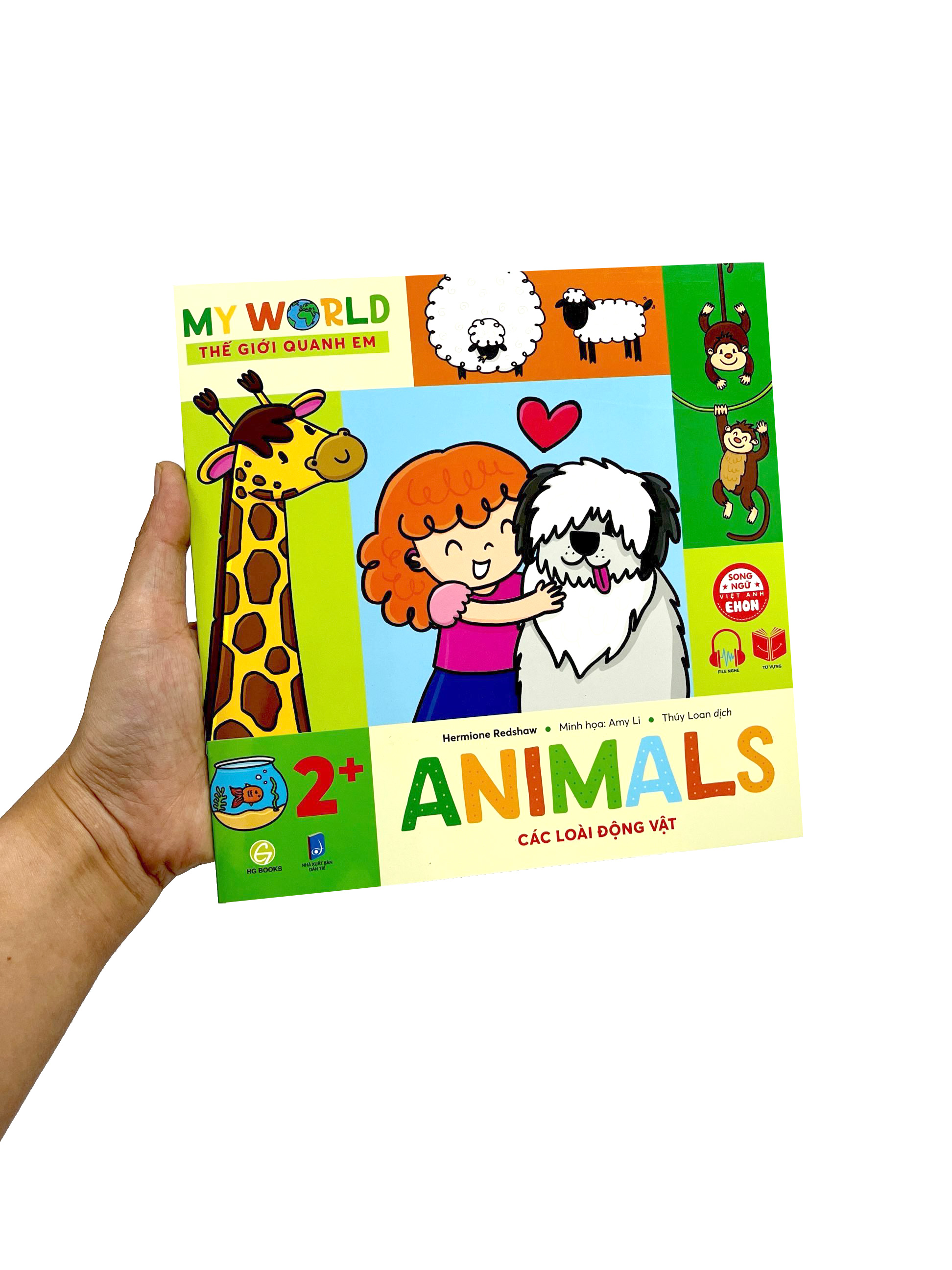 ehon song ngữ việt-anh - my world - thế giới quanh em - animals - các loài động vật - Ảnh 7