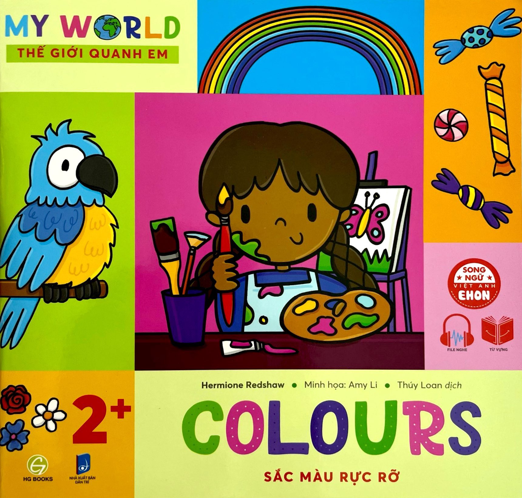 ehon song ngữ việt-anh - my world - thế giới quanh em - colours - sắc màu rực rỡ - Ảnh 2