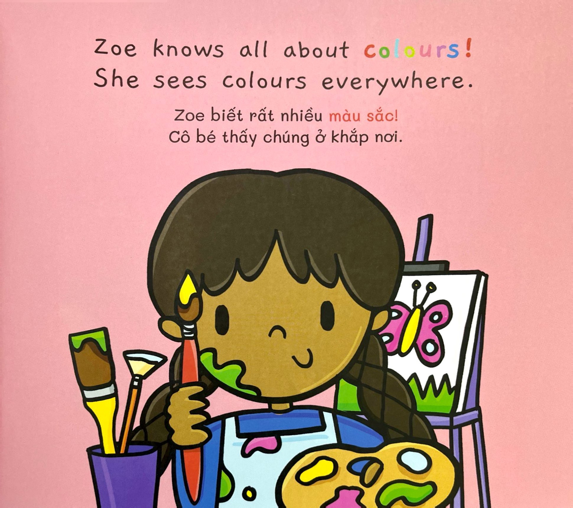 ehon song ngữ việt-anh - my world - thế giới quanh em - colours - sắc màu rực rỡ - Ảnh 3