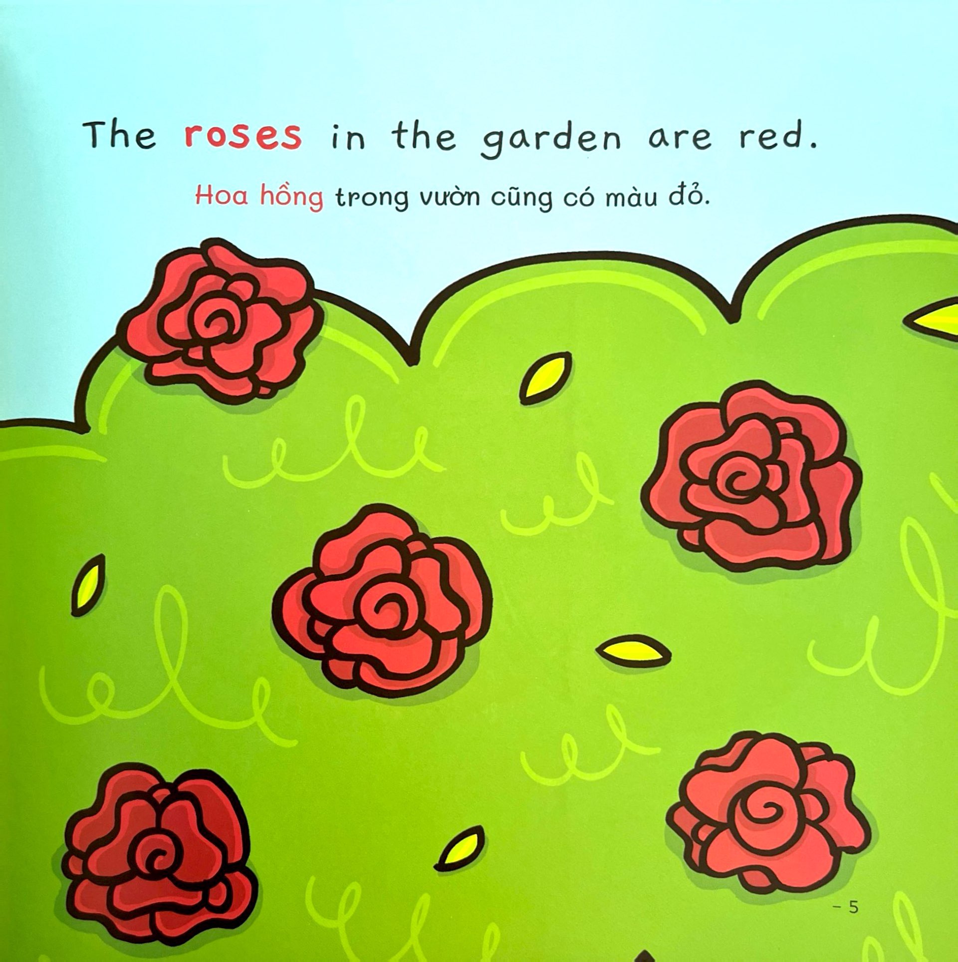 ehon song ngữ việt-anh - my world - thế giới quanh em - colours - sắc màu rực rỡ - Ảnh 5