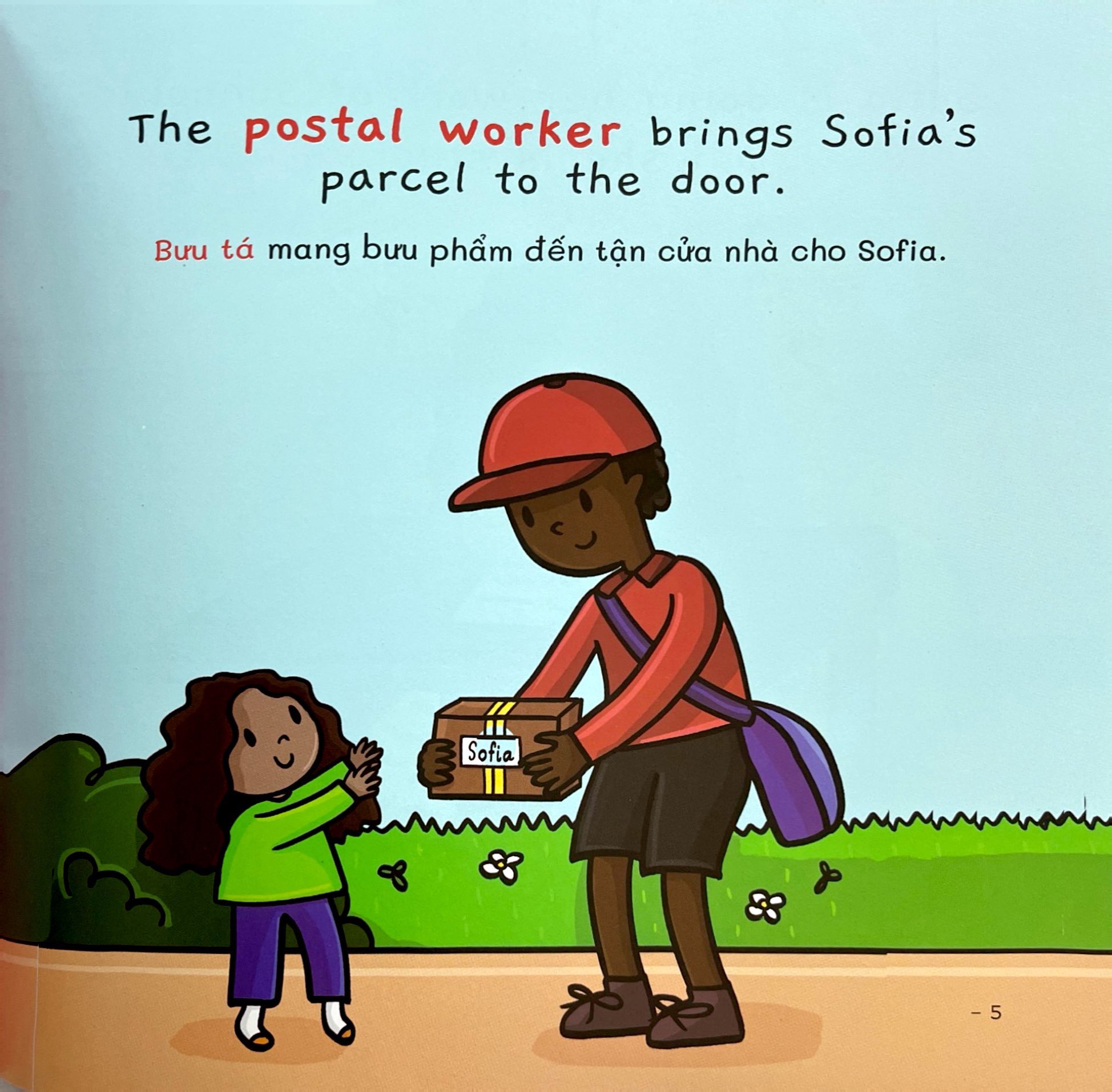 ehon song ngữ việt-anh - my world - thế giới quanh em - favorite careers - nghề nghiệp yêu thích - Ảnh 5