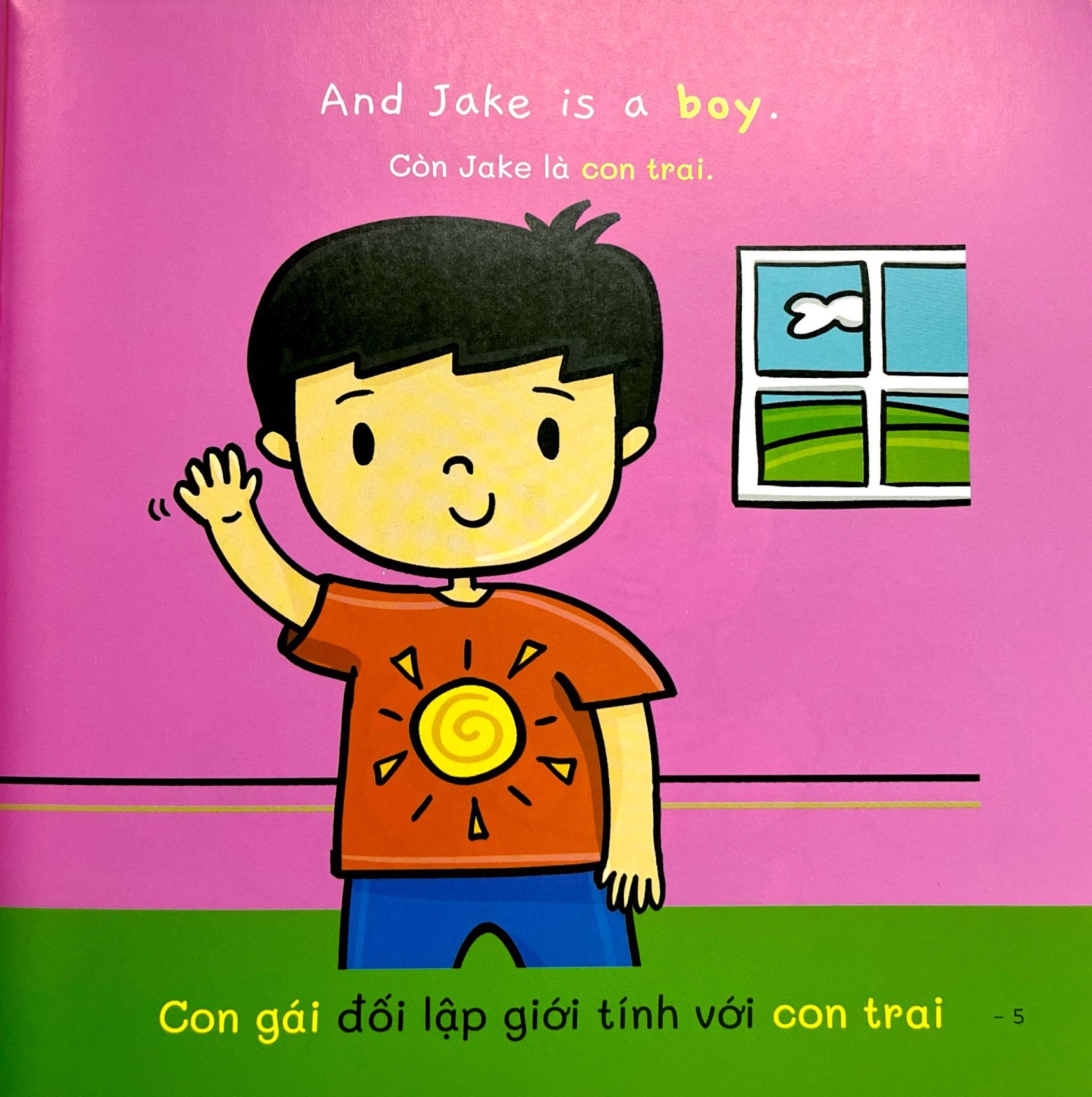 ehon song ngữ việt-anh - my world - thế giới quanh em - opposites - sự đối lập - Ảnh 5