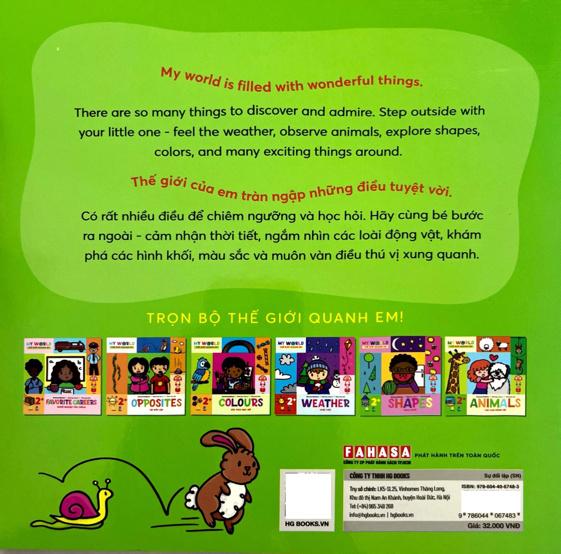 ehon song ngữ việt-anh - my world - thế giới quanh em - opposites - sự đối lập - Ảnh 6