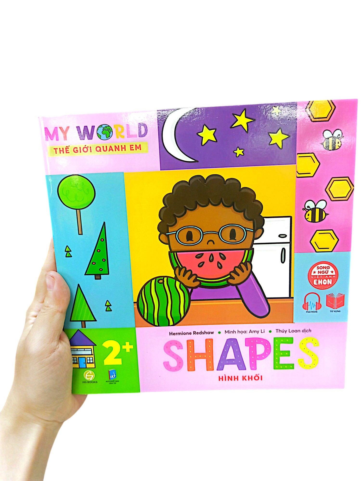 ehon song ngữ việt-anh - my world - thế giới quanh em - shapes - hình khối - Ảnh 8