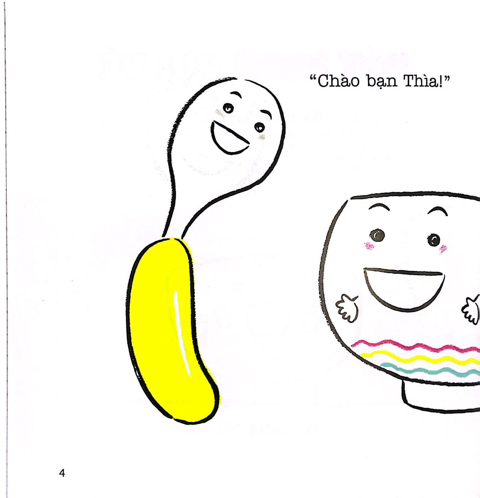 ehon thực phẩm tâm hồn cho bé - niềm vui mỗi ngày - bát xinh vui vẻ - Ảnh 3