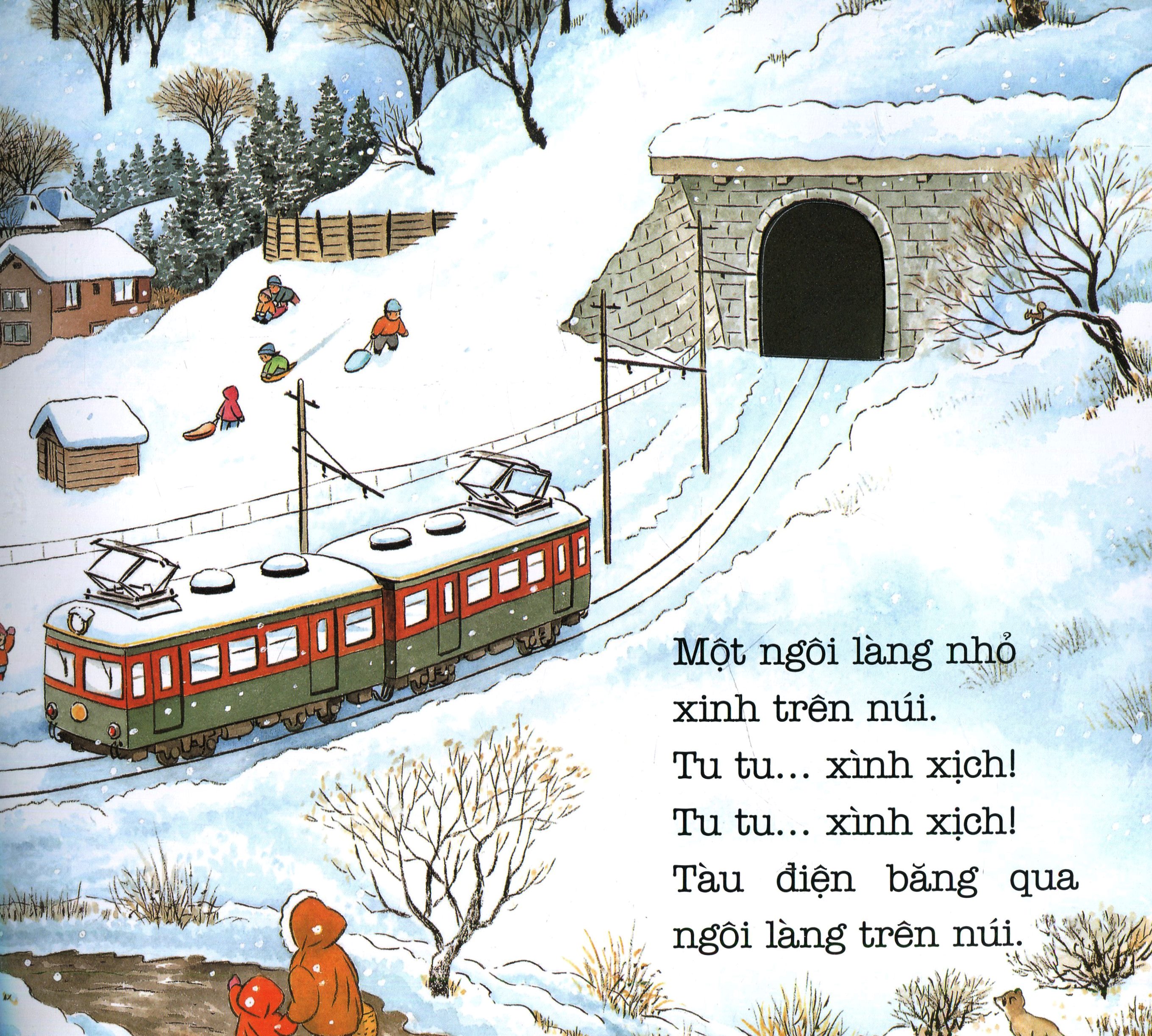 ehon - thực phẩm tâm hồn cho bé - tàu điện di chuyển nào (tái bản 2021) - Ảnh 4