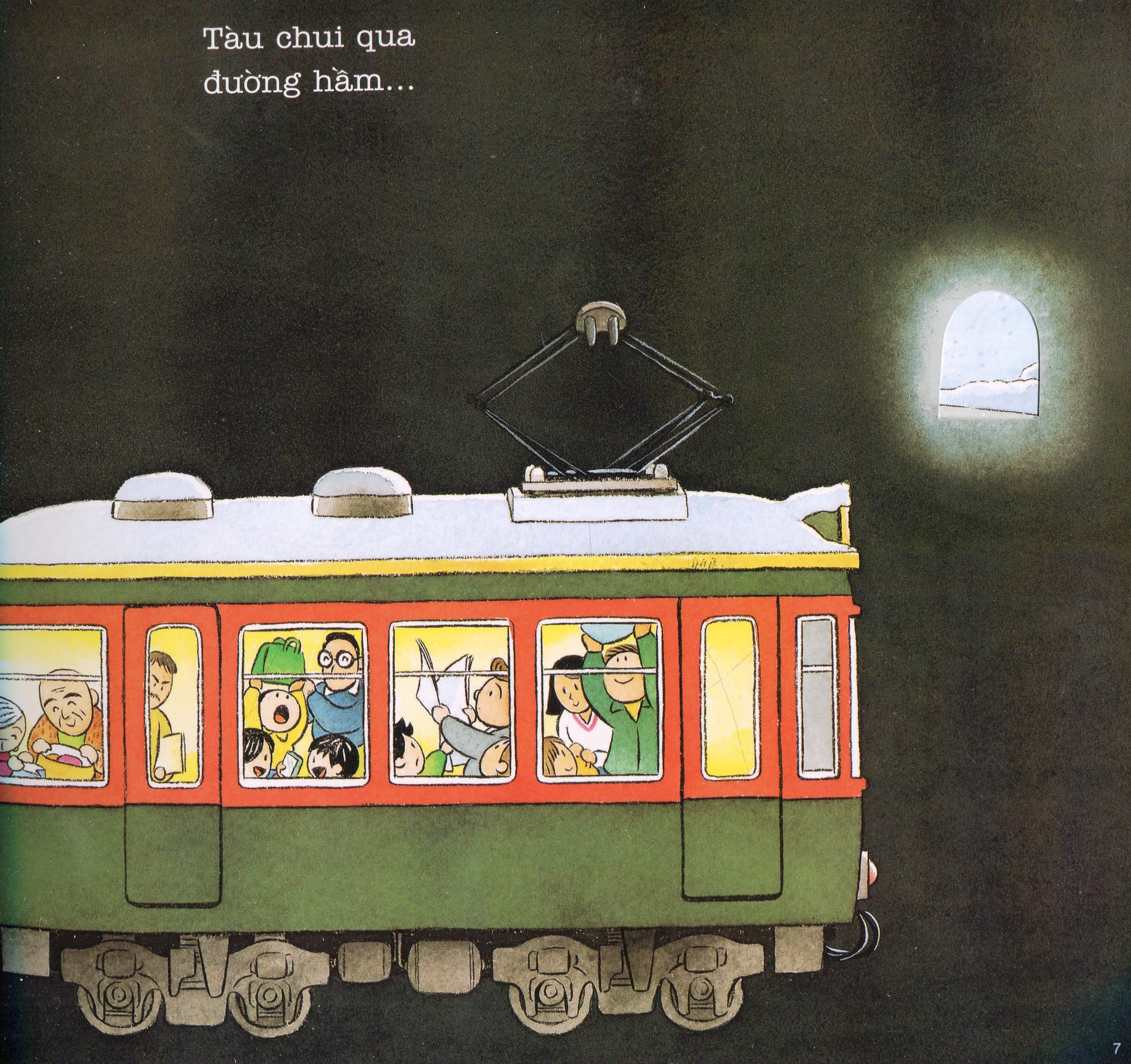 ehon - thực phẩm tâm hồn cho bé - tàu điện di chuyển nào (tái bản 2021) - Ảnh 6