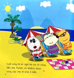 ehon wolfoo - ai đánh cắp lâu đài cát của tớ - Ảnh 3