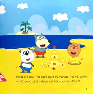 ehon wolfoo - ai đánh cắp lâu đài cát của tớ - Ảnh 4