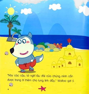 ehon wolfoo - ai đánh cắp lâu đài cát của tớ - Ảnh 5