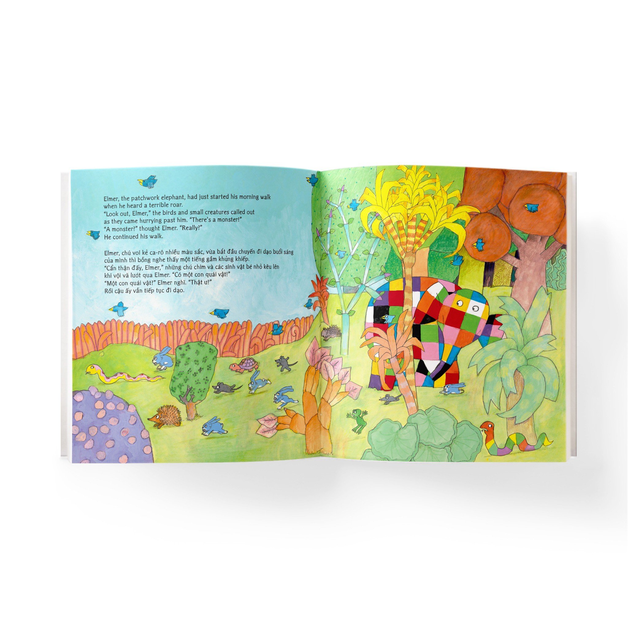 elmer and the monster - elmer và quái vật - song ngữ anh-việt - Ảnh 3