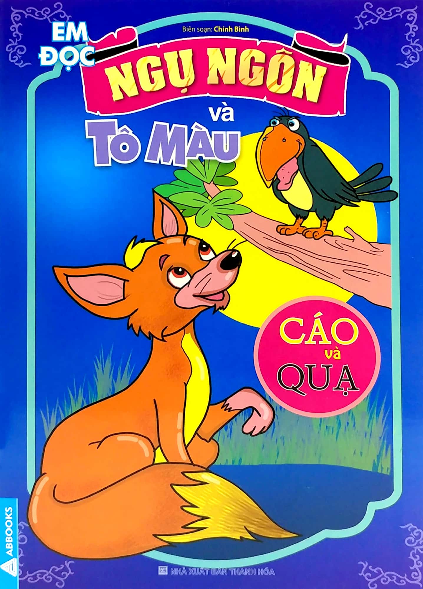 em đọc ngụ ngôn và tô màu: cáo và quạ - Ảnh 2