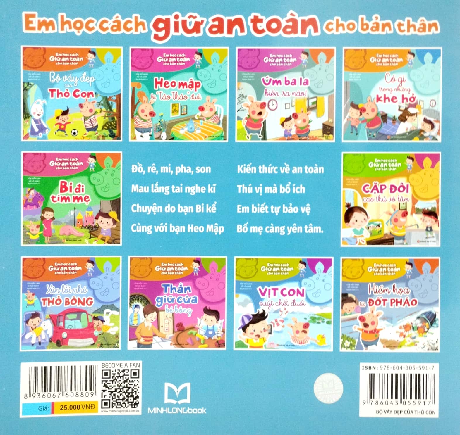 em học cách giữ an toàn cho bản thân - bộ váy đẹp của thỏ con - Ảnh 6