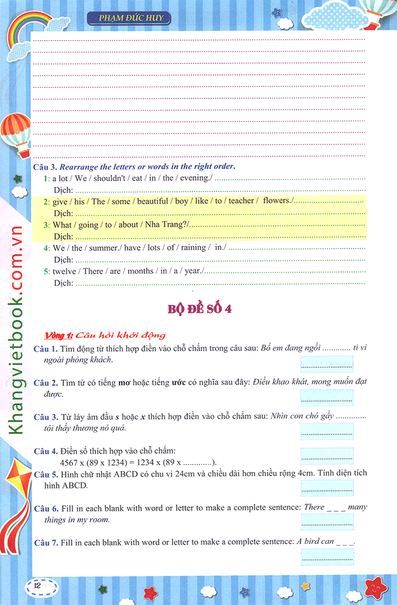 em muốn làm trạng nguyên nhỏ tuổi lớp 4 - Ảnh 11